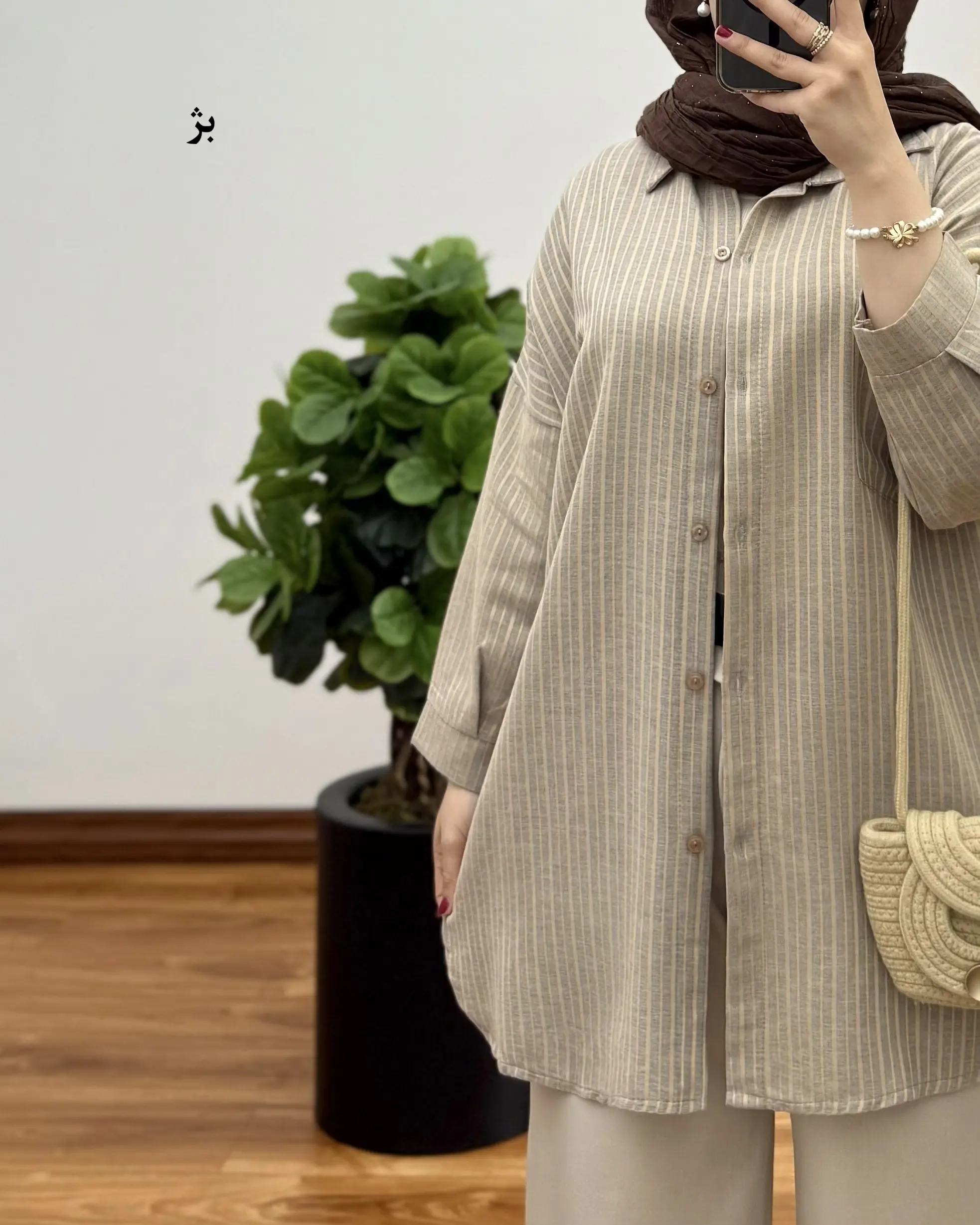 تونیک مانتویی نخی دیپلمات